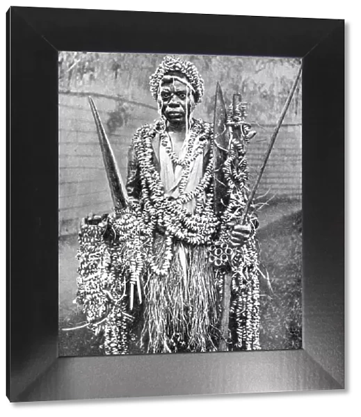 A witch-doctor, Uganda, Africa, 1936. Artist: Wide World Photos