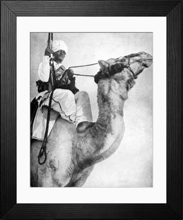 Framed Print : Desert warrior of Africa, 1936. Artist: Fox Photos Framed Print : Desert warrior of Africa, 1936. Artist: Fox Photos