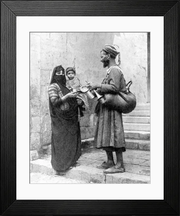 Framed Print : A water seller, Cairo, Egypt, 1936. Artist: Donald McLeish Framed Print : A water seller, Cairo, Egypt, 1936. Artist: Donald McLeish
