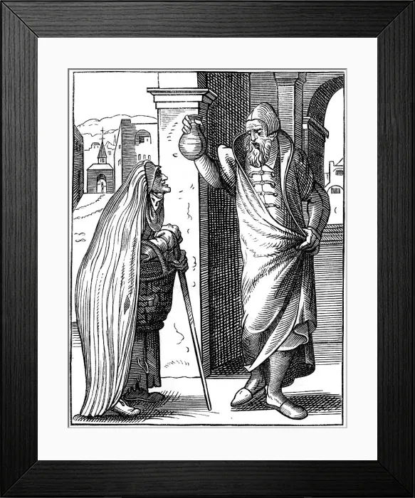 Framed Print : Physician, 16th century (1849). Artist: Jost Amman Framed Print : Physician, 16th century (1849). Artist: Jost Amman