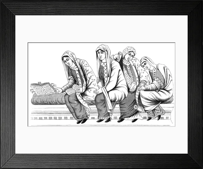 Framed Print : Nobelwomen, 9th century (1849) Framed Print : Nobelwomen, 9th century (1849)