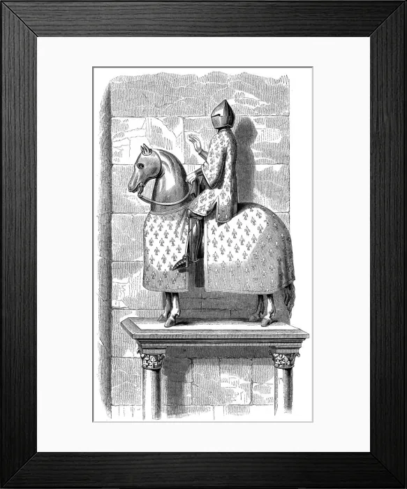 Framed Print : Equestrian statue of King Philip le Bel, 1575 (1849) Framed Print : Equestrian statue of King Philip le Bel, 1575 (1849)