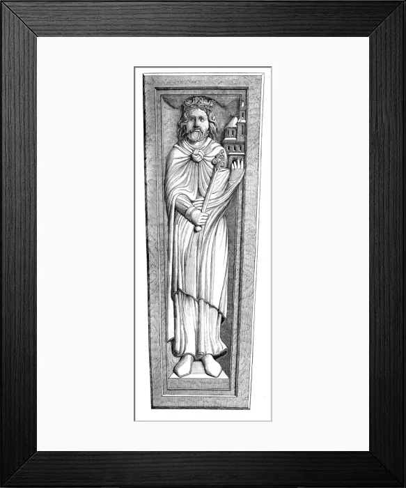 Framed Print : Childeberts tomb, 11th century (1849) Framed Print : Childeberts tomb, 11th century (1849)