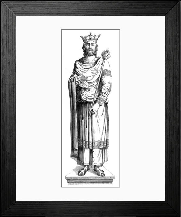 Framed Print : King Louis VII of France (1120-1180), 16th century (1849) Framed Print : King Louis VII of France (1120-1180), 16th century (1849)