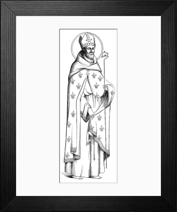 Framed Print : St Louis (1274-1297), Bishop of Toulouse, 1849 Framed Print : St Louis (1274-1297), Bishop of Toulouse, 1849