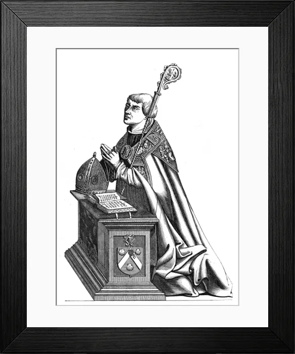 Framed Print : Etienne de Poncher (1446-1524), Bishop of Paris, 16th century (1849) Framed Print : Etienne de Poncher (1446-1524), Bishop of Paris, 16th century (1849)
