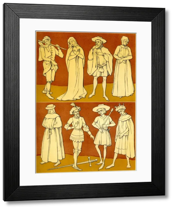 Framed Print : The Dance of Death, 15th century (1849) Framed Print : The Dance of Death, 15th century (1849)