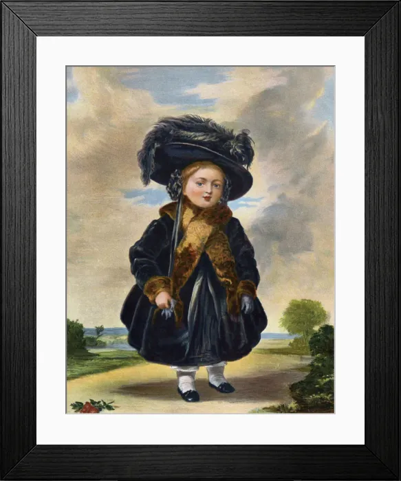 Framed Print : Queen Victoria (1819-1901) aged four years old, 19th century. Artist: Eyre & Spottiswoode Framed Print : Queen Victoria (1819-1901) aged four years old, 19th century. Artist: Eyre & Spottiswoode