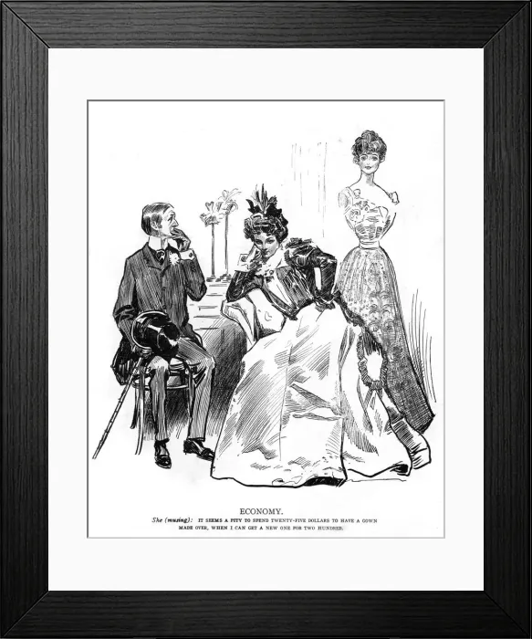 Framed Print : Economy, 1899 Framed Print : Economy, 1899