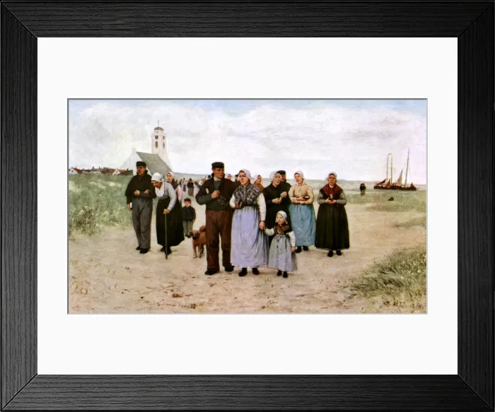 Framed Print : Coming From Church, 1926 Framed Print : Coming From Church, 1926