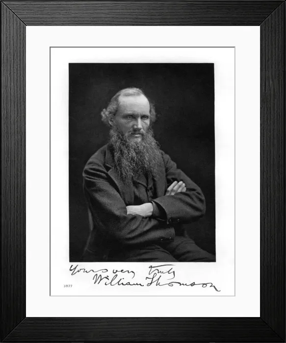 Framed Print : William Thomson, Lord Kelvin, Irish-Scottish mathematician, physicist and engineer, 1877 Framed Print : William Thomson, Lord Kelvin, Irish-Scottish mathematician, physicist and engineer, 1877