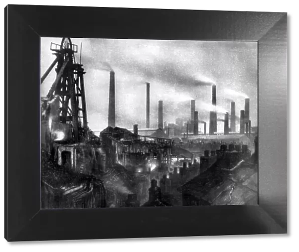 Coal and iron production, 1926. Artist: Edgar & Winifred Ward