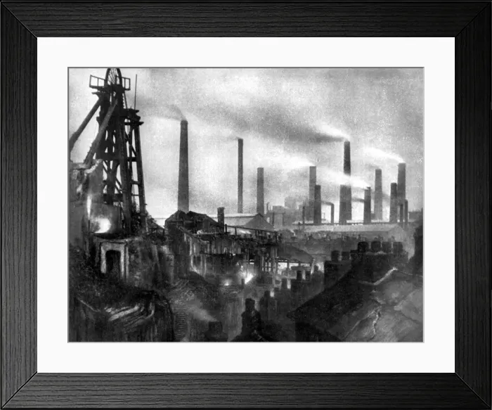 Framed Print : Coal and iron production, 1926. Artist: Edgar & Winifred Ward Framed Print : Coal and iron production, 1926. Artist: Edgar & Winifred Ward