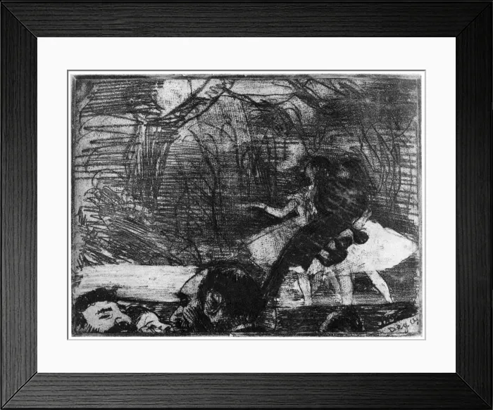 Framed Print : Sur la Scene, c1850-1910 (1924). Artist: Edgar Degas Framed Print : Sur la Scene, c1850-1910 (1924). Artist: Edgar Degas