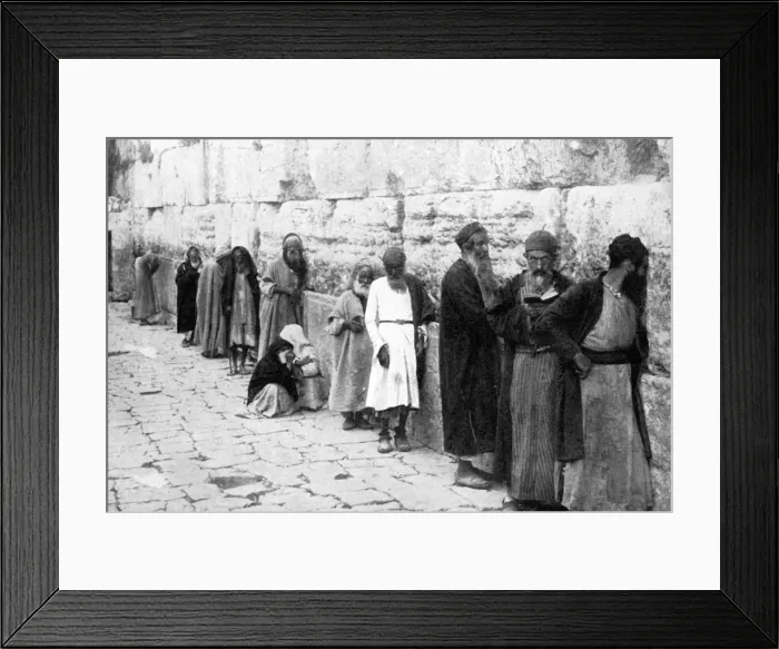 Framed Print : The Jews Wailing Place, Jerusalem, c1926 Framed Print : The Jews Wailing Place, Jerusalem, c1926