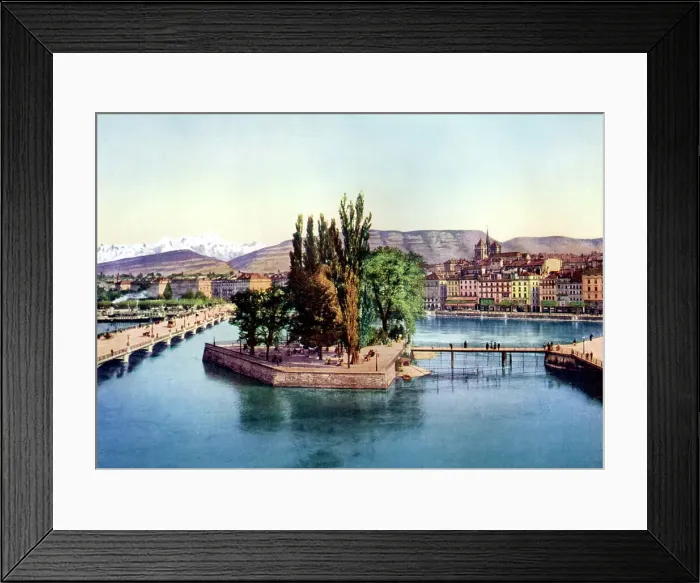 Framed Print : Geneva, Switzerland, 1926 Framed Print : Geneva, Switzerland, 1926