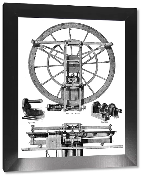 Elevation of Troughtons dividing engine, 18th century, (1886)