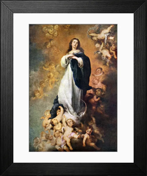 Framed Print : Immaculate Conception of the Escorial, c1678 (1926). Artist: Bartolome Esteban Murillo
