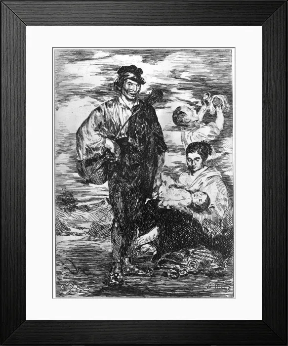 Framed Print : Les Gitanos, (The Gypsies), c1850-1880 (1924). Artist: Edouard Manet Framed Print : Les Gitanos, (The Gypsies), c1850-1880 (1924). Artist: Edouard Manet