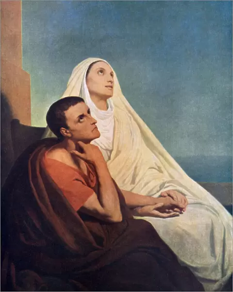 St Augustine with his mother St Monica, 1855 (1926). Artist: Ary Scheffer