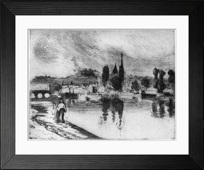 Framed Print : Rouen, Cours la Reine, c1850-1900 (1924). Artist: Camille Pissarro Framed Print : Rouen, Cours la Reine, c1850-1900 (1924). Artist: Camille Pissarro