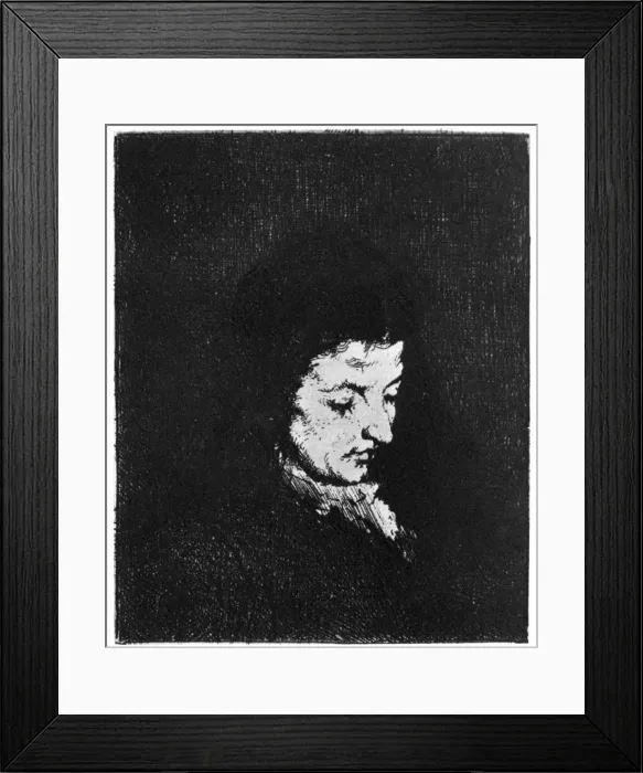 Framed Print : Paysanne, (Peasant), c1840-1890 (1924). Artist: Theodule Ribot Framed Print : Paysanne, (Peasant), c1840-1890 (1924). Artist: Theodule Ribot
