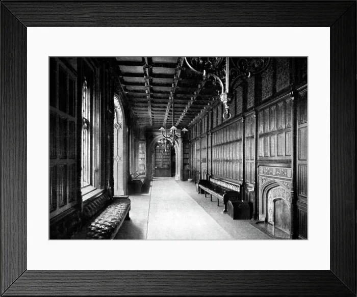 Framed Print : The Division Lobby, House of Commons, Westminster, London, 1926 Framed Print : The Division Lobby, House of Commons, Westminster, London, 1926