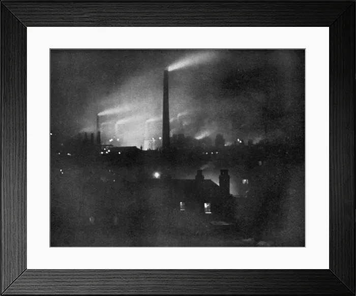 Framed Print : Steelworks, 1926. Artist: Edgar & Winifred Ward Framed Print : Steelworks, 1926. Artist: Edgar & Winifred Ward
