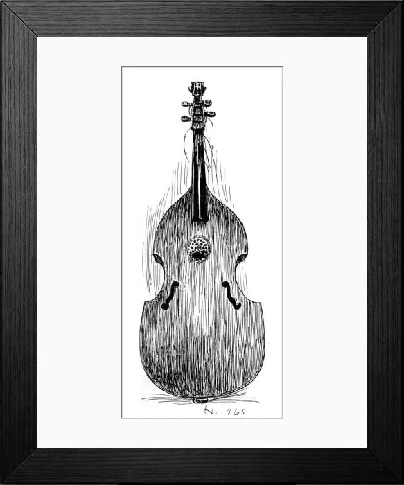 Framed Print : French viola da gamba, c1600, (1901) Framed Print : French viola da gamba, c1600, (1901)
