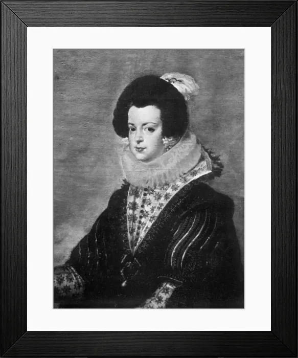 Framed Print : Elisabeth of Bourbon, wife of King Philip IV of Spain, c1630 (1901) Framed Print : Elisabeth of Bourbon, wife of King Philip IV of Spain, c1630 (1901)