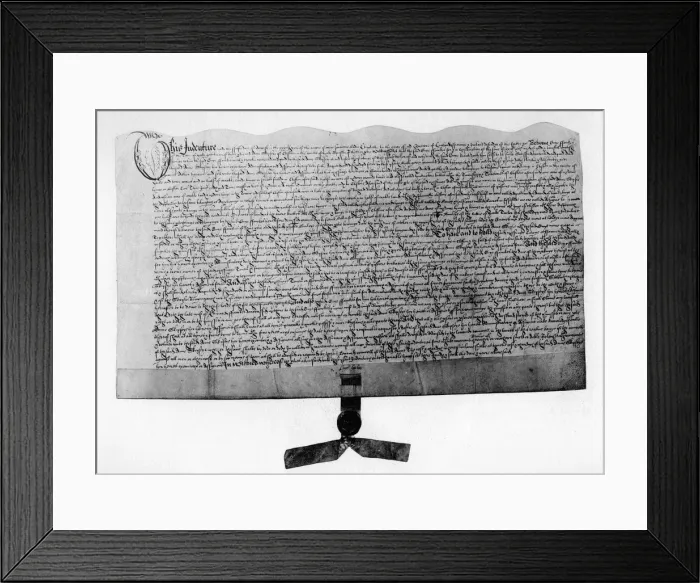 Framed Print : Indenture for the sale of land, signed by Guy Fawkes, early 17th century (1901) Framed Print : Indenture for the sale of land, signed by Guy Fawkes, early 17th century (1901)