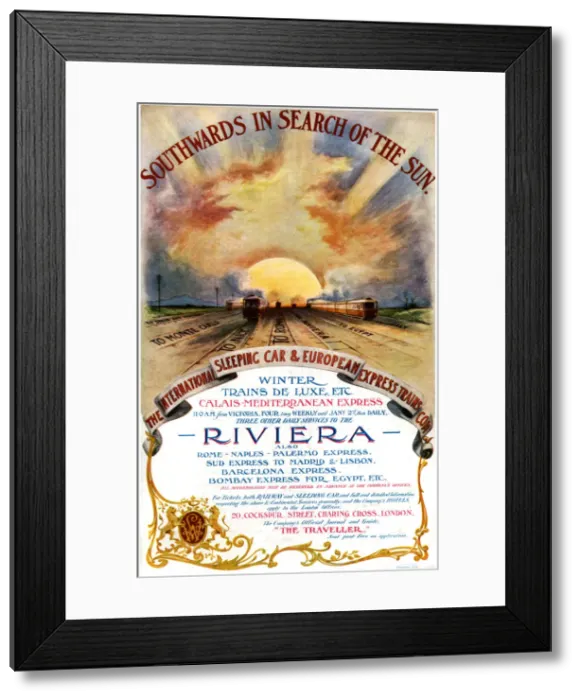 Framed Print : Southwards in Search of the Sun, 1905. Artist: Bemrose Framed Print : Southwards in Search of the Sun, 1905. Artist: Bemrose