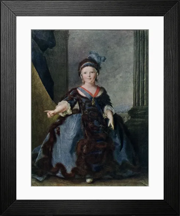 Framed Print : Louis of France, 1754, (1910). Artist: Jean-Marc Nattier Framed Print : Louis of France, 1754, (1910). Artist: Jean-Marc Nattier