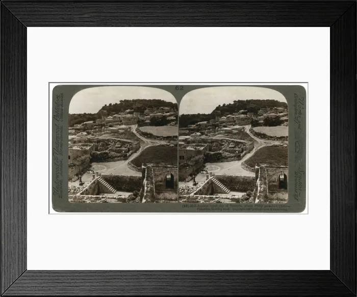 Framed Print : Ancient royal city of Samaria, where Philip preached Christ, looking west, Palestine, 1900. Artist: Underwood & Underwood Framed Print : Ancient royal city of Samaria, where Philip preached Christ, looking west, Palestine, 1900. Artist: Underwood & Underwood