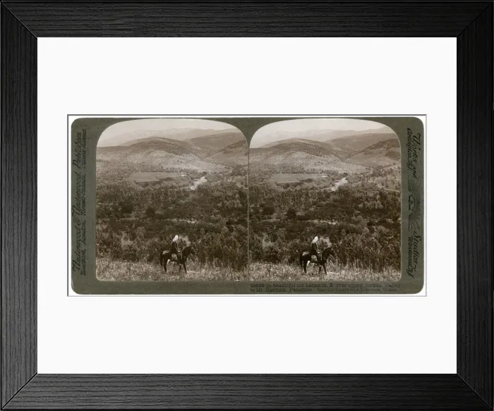 Framed Print : Lebanon, looking east over the upper Jordan Valley to Mount Hermon, 1900s. Artist: Underwood & Underwood Framed Print : Lebanon, looking east over the upper Jordan Valley to Mount Hermon, 1900s. Artist: Underwood & Underwood