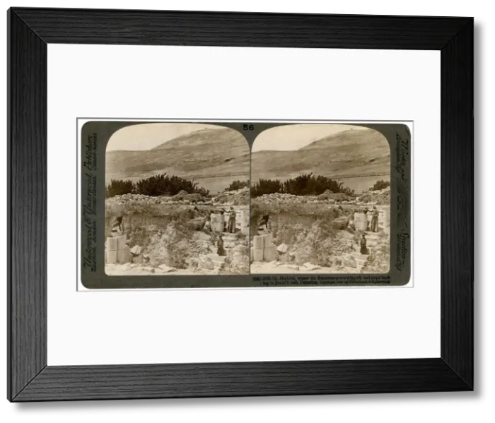 Framed Print : Mount Gerizim, where the Samaritans worshipped, Palestine, 1900. Artist: Underwood & Underwood Framed Print : Mount Gerizim, where the Samaritans worshipped, Palestine, 1900. Artist: Underwood & Underwood
