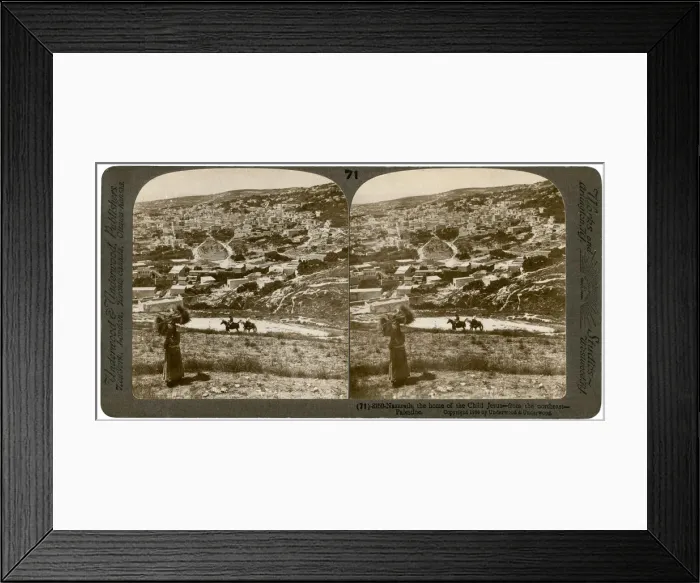 Framed Print : Nazareth, as seen from the north-east, Palestine, 1900. Artist: Underwood & Underwood Framed Print : Nazareth, as seen from the north-east, Palestine, 1900. Artist: Underwood & Underwood
