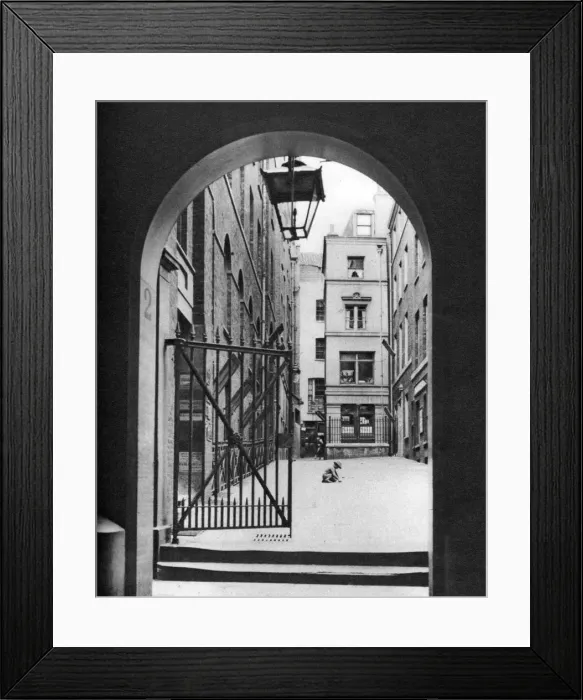Framed Print : Mitre Court by the Temple, London, 1926-1927. Artist: McLeish Framed Print : Mitre Court by the Temple, London, 1926-1927. Artist: McLeish