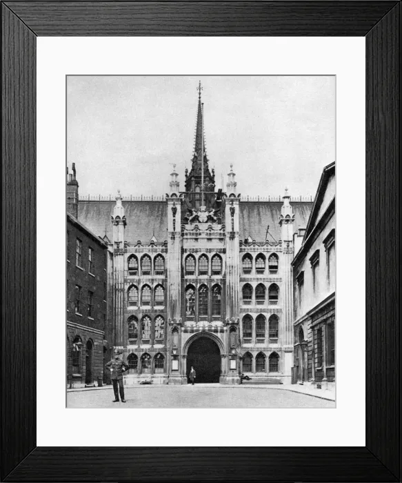 Framed Print : Gateway of the Guildhall, London, 1926-1927. Artist: McLeish Framed Print : Gateway of the Guildhall, London, 1926-1927. Artist: McLeish