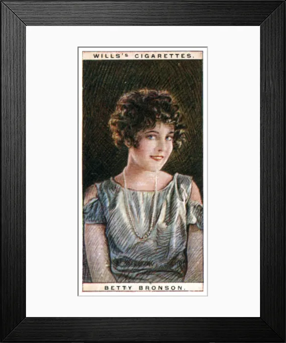 Framed Print : Betty Bronson (1906-1971), American film star, 1928. Artist: WD & HO Wills Framed Print : Betty Bronson (1906-1971), American film star, 1928. Artist: WD & HO Wills