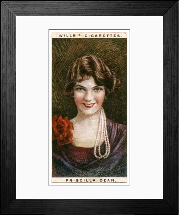 Framed Print : Priscilla Dean (1896-1987), American atress, 1928. Artist: WD & HO Wills Framed Print : Priscilla Dean (1896-1987), American atress, 1928. Artist: WD & HO Wills