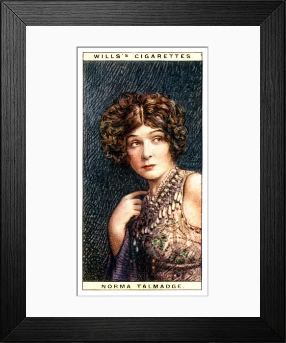 Framed Print : Norma Talmadge (1893-1957), American actress, 1928. Artist: WD & HO Wills Framed Print : Norma Talmadge (1893-1957), American actress, 1928. Artist: WD & HO Wills