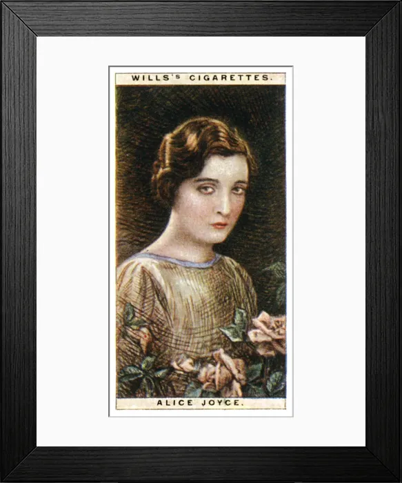 Framed Print : Alice Joyce (1890-1955), American actress, 1928. Artist: WD & HO Wills Framed Print : Alice Joyce (1890-1955), American actress, 1928. Artist: WD & HO Wills