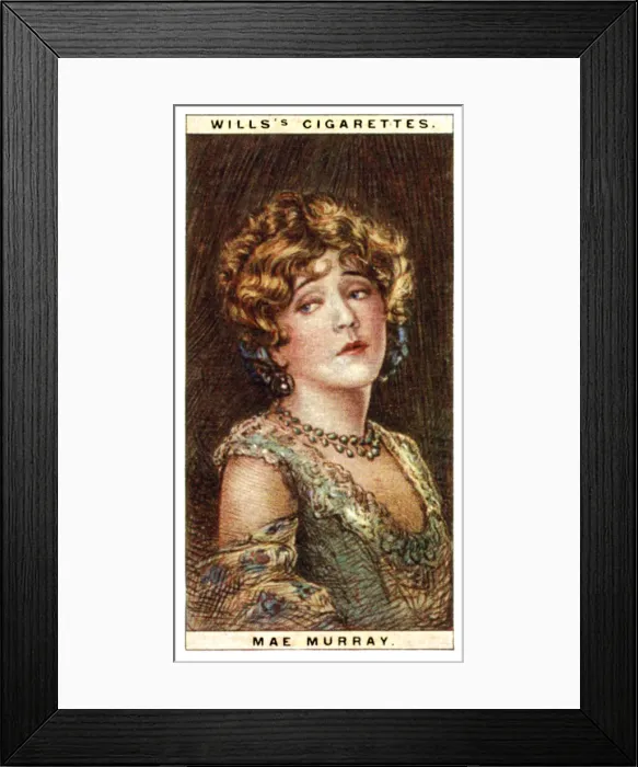 Framed Print : Mae Murray (1889-1965), American actress, 1928. Artist: WD & HO Wills Framed Print : Mae Murray (1889-1965), American actress, 1928. Artist: WD & HO Wills