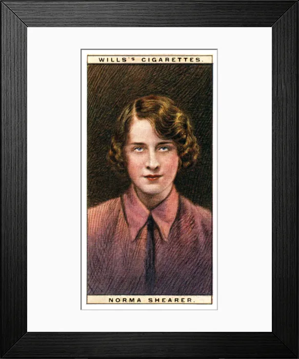 Framed Print : Norma Shearer (1902-1983), Academy Award-winning Canadian-American actress, 1928. Artist: WD & HO Wills Framed Print : Norma Shearer (1902-1983), Academy Award-winning Canadian-American actress, 1928. Artist: WD & HO Wills