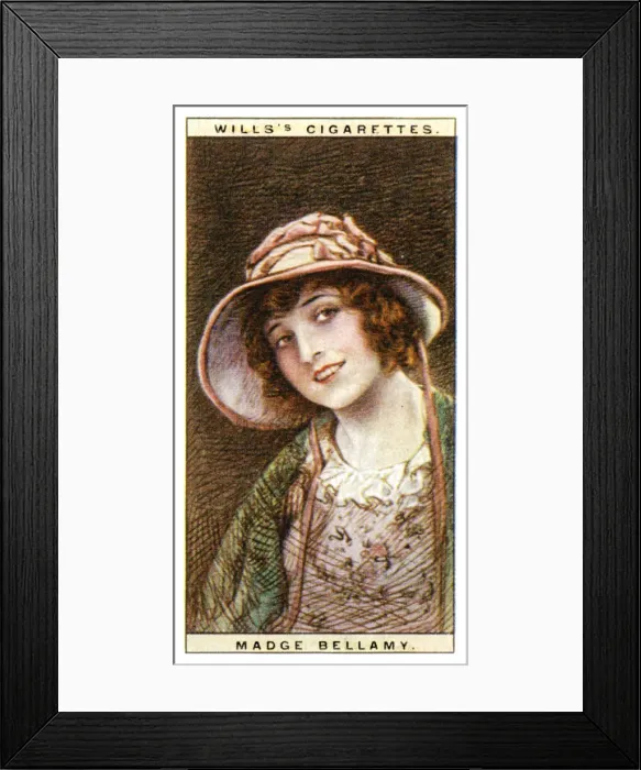Framed Print : Madge Bellamy (1899-1990), American film star, 1928. Artist: WD & HO Wills Framed Print : Madge Bellamy (1899-1990), American film star, 1928. Artist: WD & HO Wills