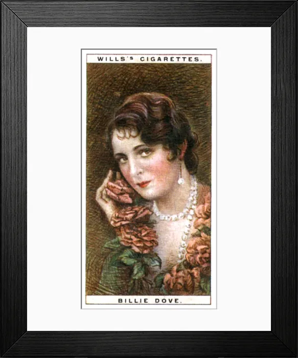 Framed Print : Billie Dove (1903-1997), American actress, 1928. Artist: WD & HO Wills Framed Print : Billie Dove (1903-1997), American actress, 1928. Artist: WD & HO Wills