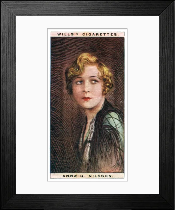 Framed Print : Anna Quirentia Nilsson (1888-1974), Swedish-born American actress, 1928. Artist: WD & HO Wills Framed Print : Anna Quirentia Nilsson (1888-1974), Swedish-born American actress, 1928. Artist: WD & HO Wills