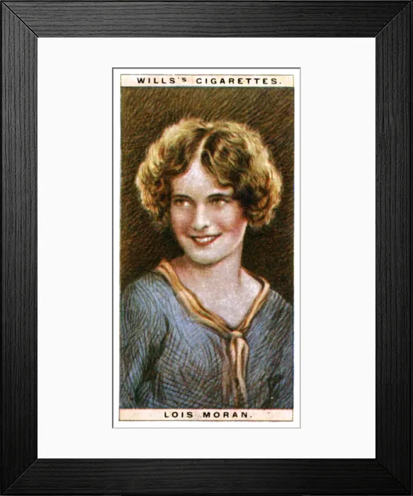 Framed Print : Lois Moran (1909-1990), American actress, 1928. Artist: WD & HO Wills Framed Print : Lois Moran (1909-1990), American actress, 1928. Artist: WD & HO Wills