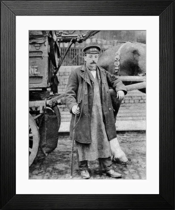 Framed Print : A train carman, London, 1926-1927 Framed Print : A train carman, London, 1926-1927